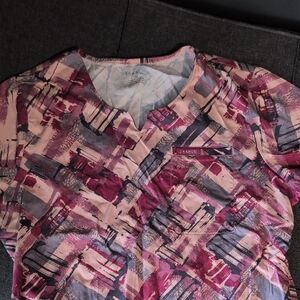 Jaanuu Women's Artistic Scrub Top